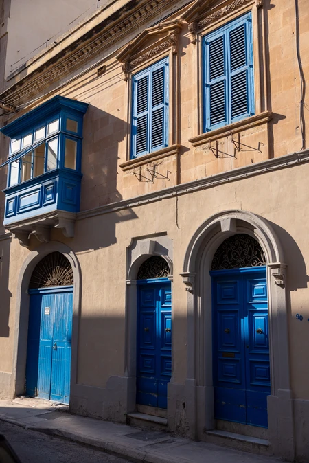 Charming Blue Facade