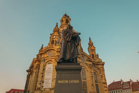 Historic Landmark with Martin Luther Statue