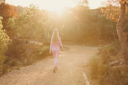 Sunlit Trail Walk