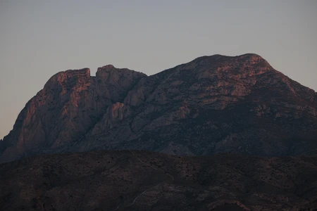 Sunset on Mountain Range
