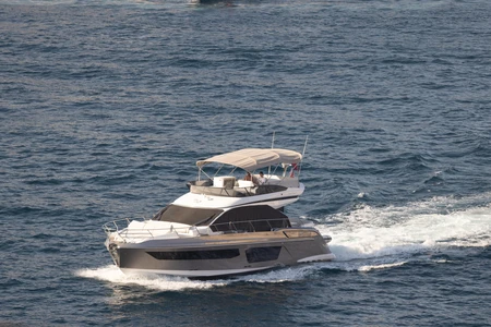 Luxurious Yacht on Open Sea