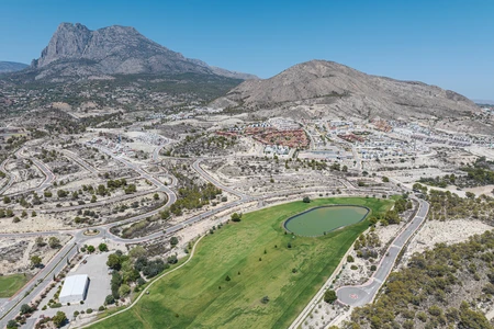 Mountainous Landscape with Urban Development