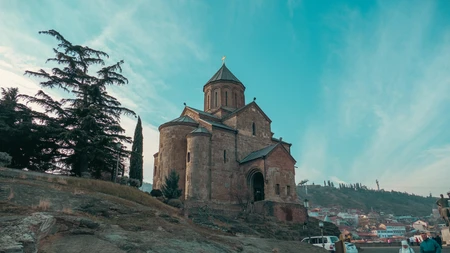 Historic Church with Skyline