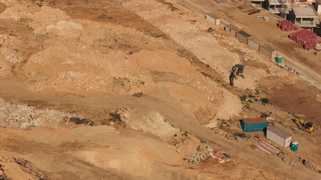 Construction Site Aerial View