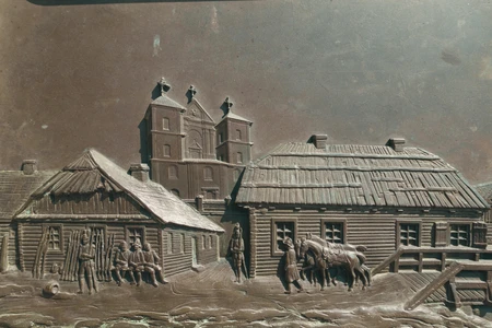 Historical Village Scene Relief