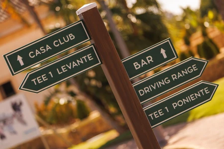 Golf Course Directional Signs
