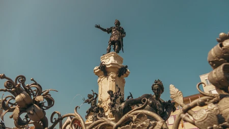Statue in Urban Setting