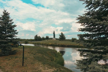 Peaceful Lakeside Landscape