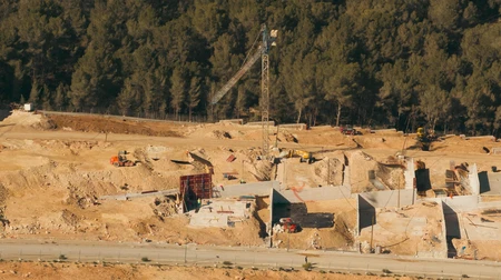 Construction Site in a Forest