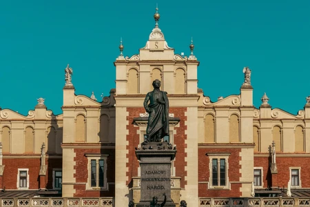 Historic Building with Statue