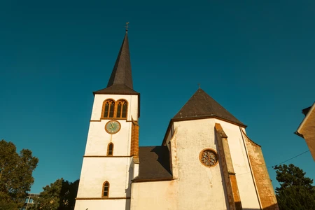 Historic Church under Blue Sky