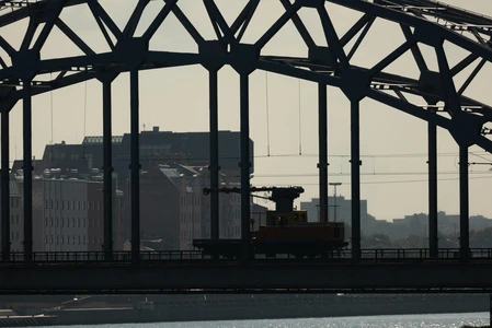 Industrial Bridge Silhouette