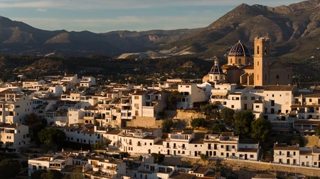 Scenic View of Mediterranean Town