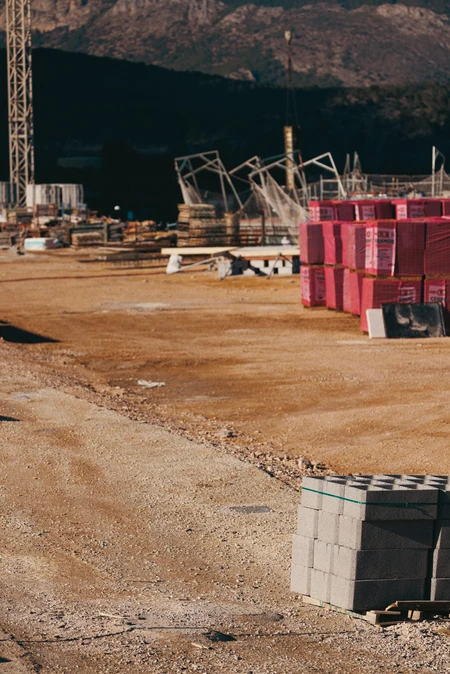 Construction Site in the Mountains