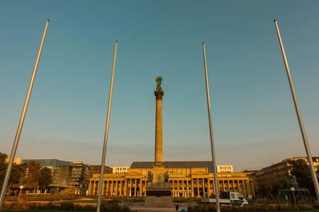 Majestic City Square at Dusk