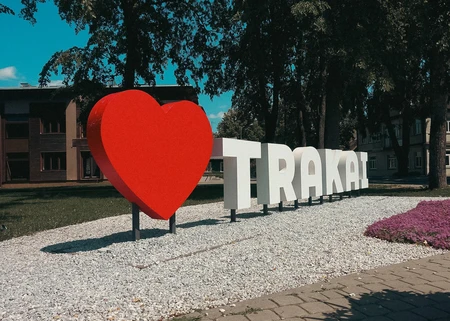 Heart Sculpture in Park