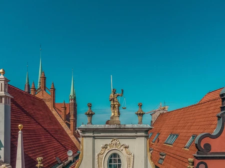 Historic Rooftops and Spire