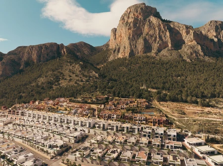 Mountainous Village Scene