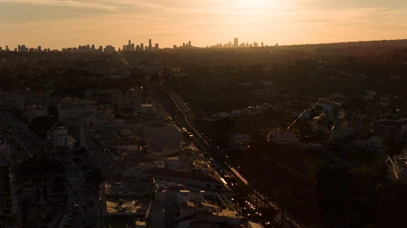 Sunset Over Cityscape