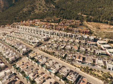Aerial View of Residential Area