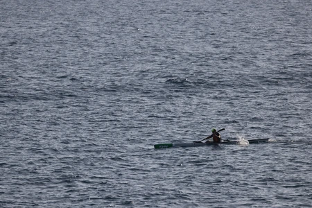 Kayaking on Open Sea