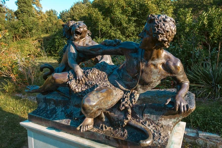 Bronze Sculpture in a Garden