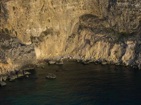 Rocky Cliffside and Sea