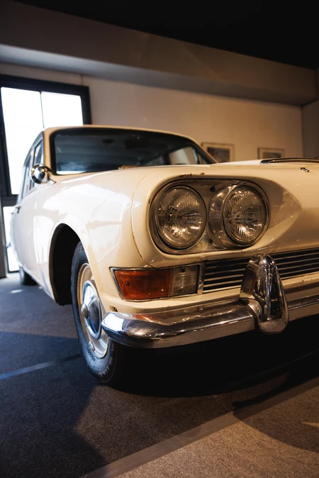 Classic Car in Showroom