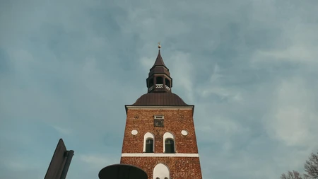 Historic Tower Under a Blue Sky