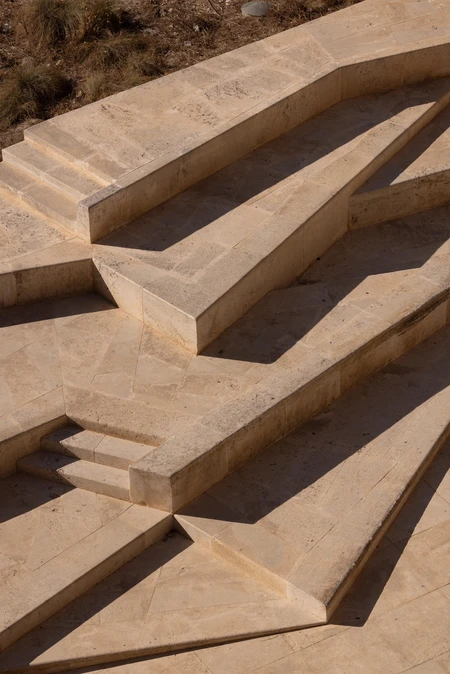 Geometric Stone Steps