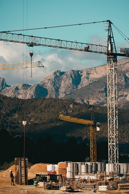 Mountain Construction Site