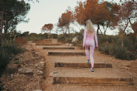 Woman Walking in Nature