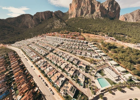 Mountainous Suburban Landscape