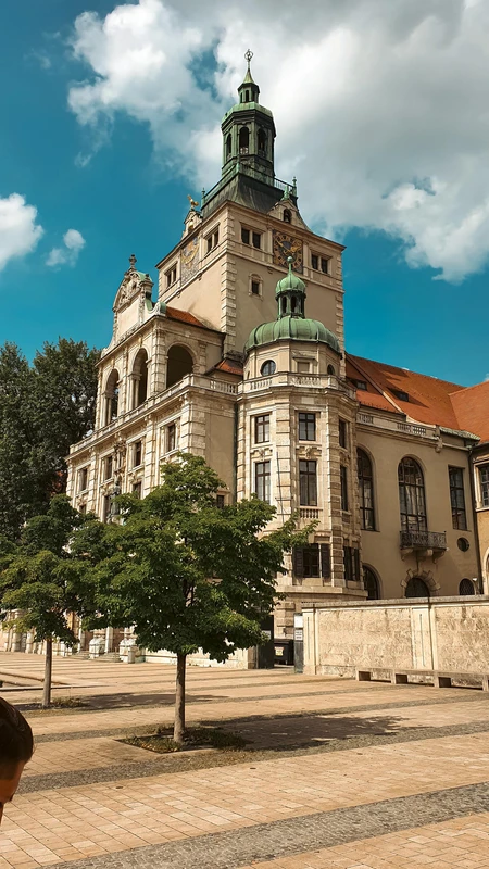 Historic Building in a Sunny Square