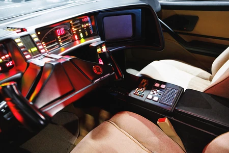 Retro Futuristic Car Interior