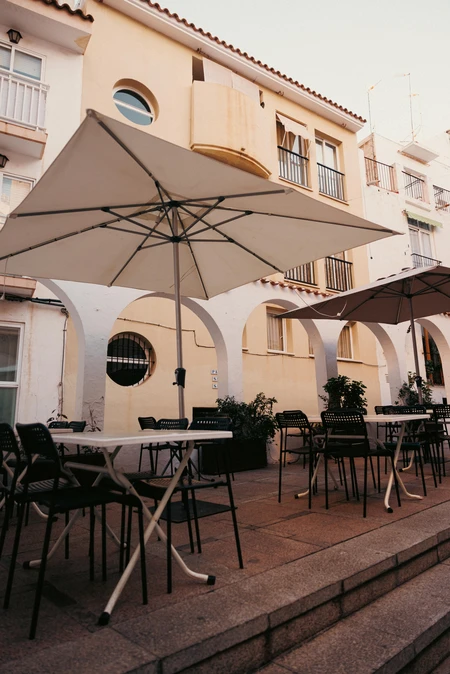 Charming Outdoor Cafe Scene