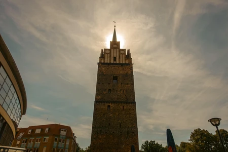 Historic Tower at Sunset