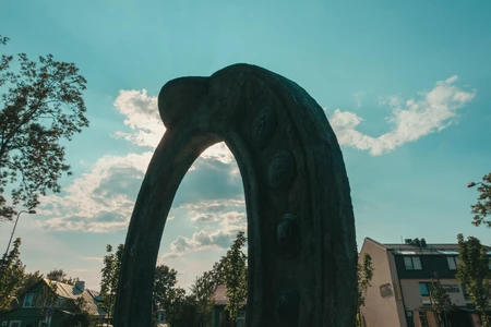 Arch Sculpture at Sunset