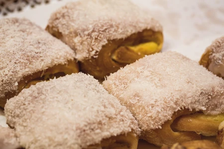 Coconut Covered Pastries