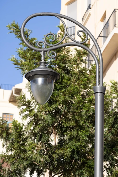 Vintage Street Lamp with Greenery
