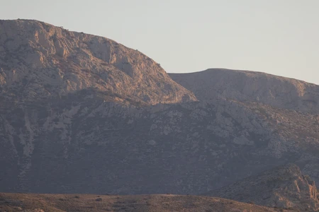 Mountain Range at Sunset