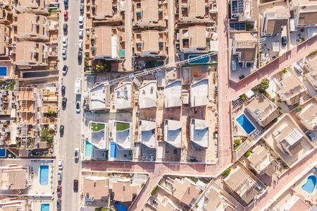 Aerial View of Residential Area