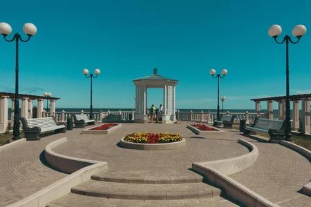 Seaside Promenade with Pavilion