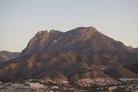 Mountain Range at Sunset