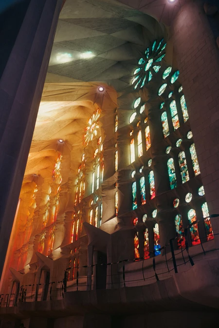 Colorful Stained Glass Interior