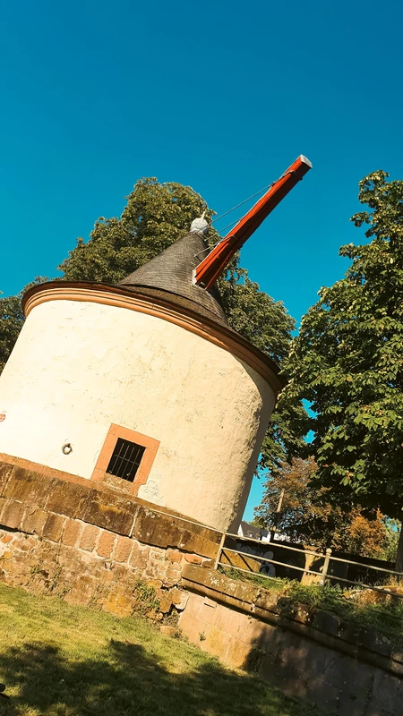 Historic Windmill on a Sunny Day