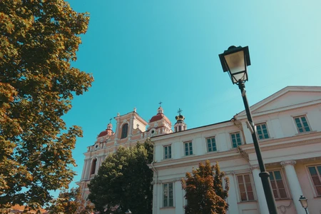 Historic Architecture Under a Clear Sky
