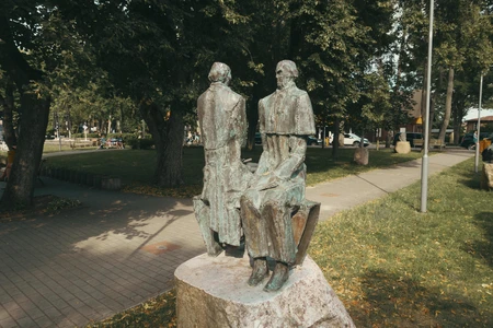 Statues in a Park