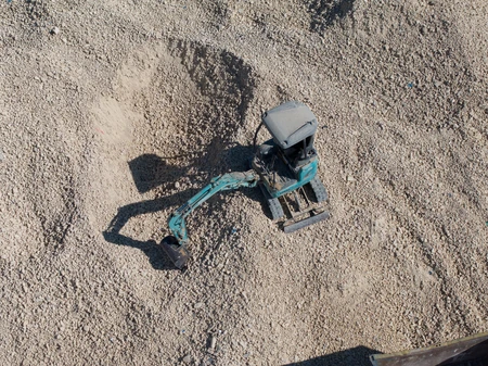 Excavator on Construction Site