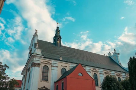 Historic Church with Blue Sky